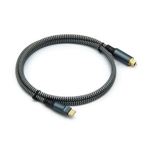 China New Optic Audio Cable USB-C to Toslink Audio Adapter for Mobile Phone and Computer PVC Jacket Braid wholesale