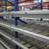 China Estructura del bastidor Sistema de bastidor de paletas de gravedad selectiva para almacenamiento en almacenes de acero wholesale