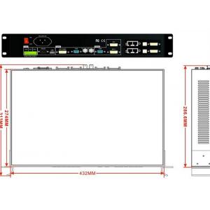 China High - Definition Display Wall Controller , 2x2 Video Wall Processor A8 Card supplier