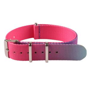 China 18mm Nylon Fabric Strap , Ombre Women Watch Band supplier