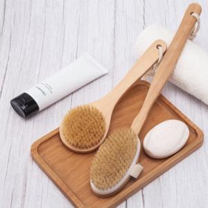 Exfoliate Smoothing Skin Natural Bath Body Brush For Back