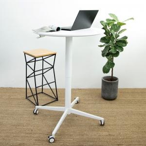 Cast Aluminium One Leg Height Adjustable Computer Desk