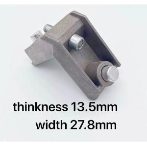 China Die Cast window Aluminium Profile Corner Joint 13.5mm Thinkness 27.8mm Width supplier