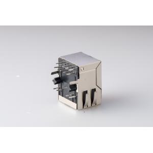 China Single Port POE RJ45 Jack With 10 / 100 / 1000 Base-T Transformer For Router supplier
