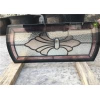 China Aluminum Custom Kitchen Cabinet Glass Beveled / Flat MDF Door Material on sale