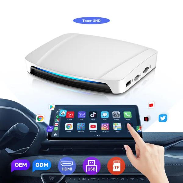 CPC200-TBox Wireless Adapter Carplay SM6225 Multimedia Andriod and Carplay 64Gb T-Box UHD Ai Box Youtube Netflix
