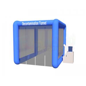 China Blue Color Inflatable Party Tent Decontamination Tunnel Digitial Printing supplier