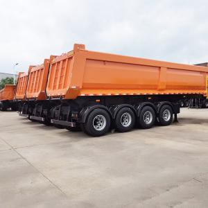 China LISHIXIN Dump Semi Trailer Heavy Duty 4 Axles 50 Cubic U Shape Tractor supplier