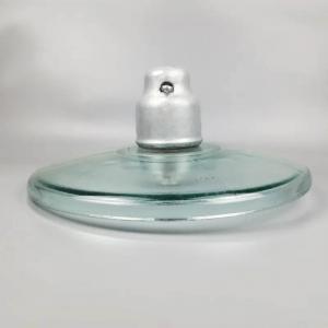 China Stain Resistant Power Pole Insulators Aerodynamic Type High Voltage Glass Insulators supplier