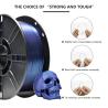 China Impressora 3D de filamentos de mudança de cor PLA profissional azul roxo PLA mais resistência aumentada wholesale
