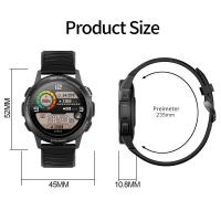 China IP68 Waterproof GPS Tracking Smartwatch AMOLED Round Screen Heart Monitor Wristwatch on sale