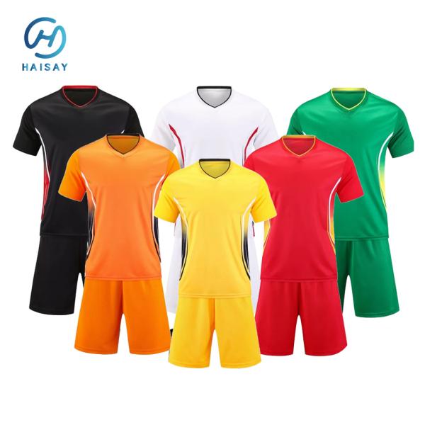 Custom Plain Football Jersey Set for Men and Women – Blank Soccer Kit with Short Sleeve Shirt and Shorts – Available in Multiple Colors