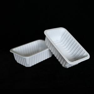 260 X 170 X 80mm Disposable Food Blister Tray Microwaveable Frozen Food Tray Packaging