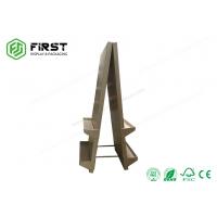 China Custom Made Color Printing Portable Cardboard Paper Floor Hook Display Rack on sale