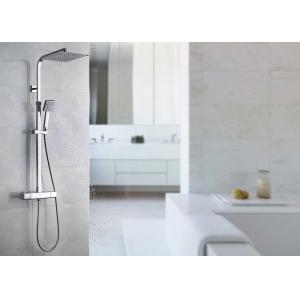 Chrome Finished Brass Thermostatic Shower Set Cold And Hot Water ROVATE
