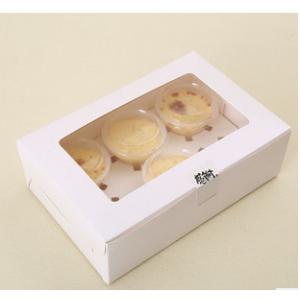 China Cake box -Four packs cupcake box wholesale supplier