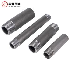 China Npt Male Thread Round 3000lb Close Nipple Stainless Steel Connectors 3 Inch Long supplier