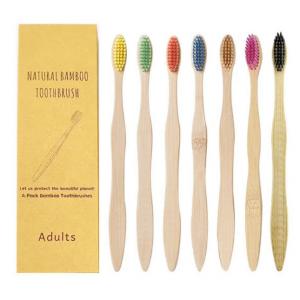 Natural Charcoal Biodegradable Bamboo Toothbrush Soft Bristles