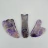 China Purple Crystal Amethyst Facial Jade Stone Rollers wholesale