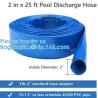 China Manguera Endecha-plana reforzada de fines generales de la descarga del agua del PVC, para el uso mientras que repercute los filtros y drena piscinas wholesale