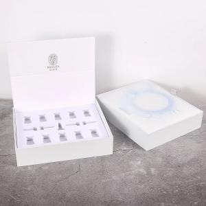 White  Cosmetic Gift Box For Lyophilized Powder Mask Skin Care Flap Paper  Box