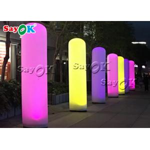 China Customized White Led Lighting Inflatable Model Pillar For Decoration supplier