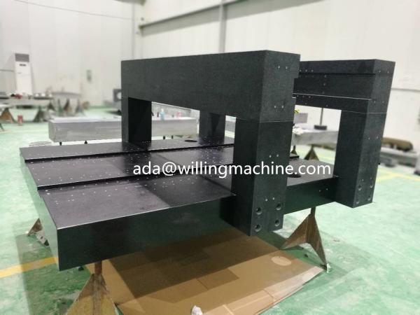 Special  Structures Granite Bases  Granite With T Slots Holes In Surface