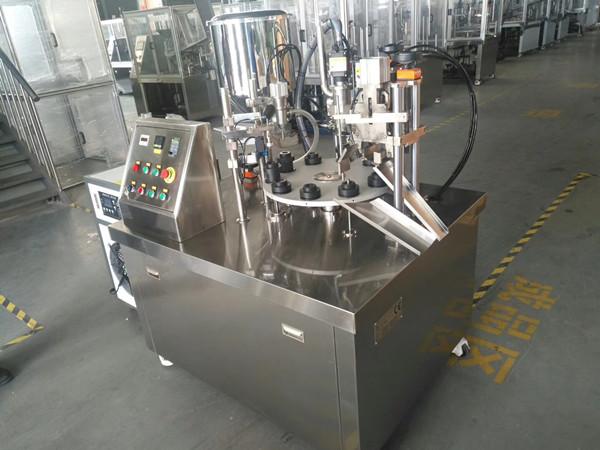 SS304 Tube Filling Sealing Machine , Toothpaste Tube Filling Machine