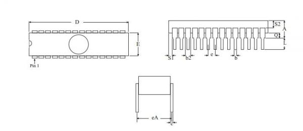 Programmable IC Chip SMJ27C256-15JM - Austin Semiconductor, Inc. - UV Erasable