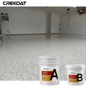 China Flake Broadcast System Epoxy Resin Floor Coating Standard Solid Colors Topcoat supplier
