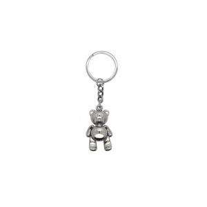 Bear Shape Cute Metal Keychain Customized Color Engraving Keychains