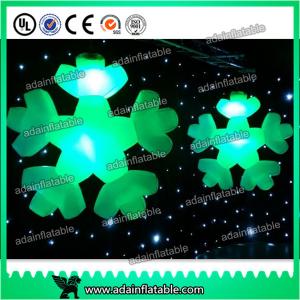 China 1.5M Christmas Decoration Lighting Inflatable Snowflake Replica Model supplier