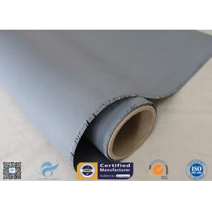 China 0.45mm 1.5m Wide 510g / M2 E - Glass Fiber Silicone Coated Fiberglass Fabric Heat Resistant supplier