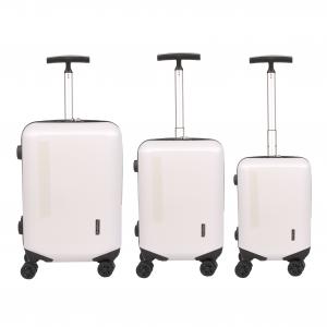 PC Hardside White Travel Luggage Sets
