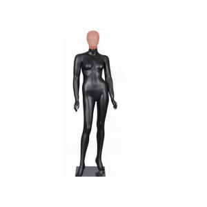 Black Female Fiberglass Clothing Dummy Mannequin Full Body With Rose Iron Wire Head