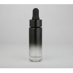 China 20ml Essential Oil Bottles Glass Dropper Bottles With Black Rubber Head Gradient Painting supplier