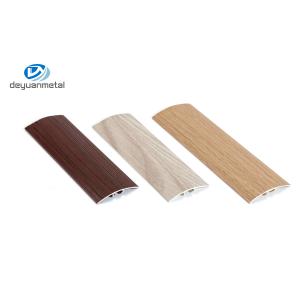 Powder Coating Aluminium Flooring Profiles Wood Grain 45mm Height