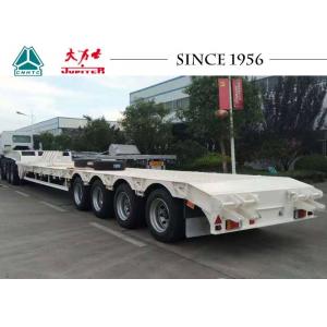 China 70 Tons 4 Axle Low Bed Trailer Lowboy Trailer To Carry Container And Equipment supplier