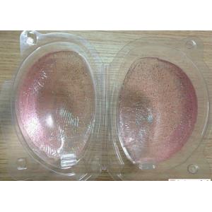 100% transparent Silicone bra  added gold powder with A,B,C,D size