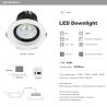 Dimmable 40W ahuecó la lámpara antideslumbrante del agujero LED de la luz 170m m del LED Downlight Ceilling