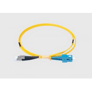 China Yellow Jacket 62.5 125 Multimode 100M FC APC To SC Fiber Patch Cord supplier