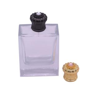 China Customize Favorite Style Zamac Perfume Cap Metal In Black / Gold Color supplier