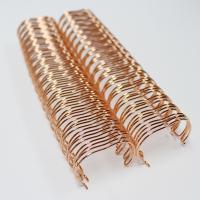 China 34 Loops 5/16'' Rose Gold Spiral Binding Wire Metal Notebook Spiral Binding on sale