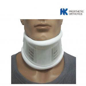 White Semi Rigid Artificial Leather Soft Collar Neck Brace