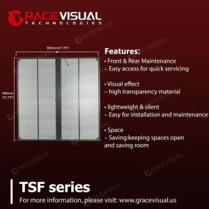 China Série TSF, une solution visuelle de pointe conçue pour l'affichage de contenu haute résolution avec une transparence exceptionnelle (70%-95%). supplier