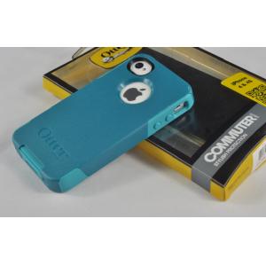 China TPU 2-Layer Iphone 4 Hard Shell Case Light Teal For Men supplier