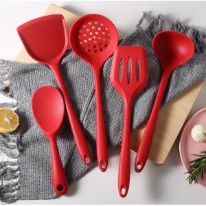 China 5 Pcs Household Heat Resistant Silicone Cooking Utensil Set Spatula supplier