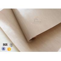 China Non Stick Brown PTFE Coated Fiberglass Fabric Food Grade For BBQ Grill Mat on sale