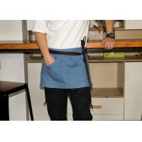 China Restaurant Waiter Short 55*32cm Denim Work Apron on sale