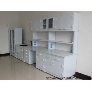 China Professional Chemistry Lab Furniture , PP Lab Island Bench With Sink / Faucets wholesale